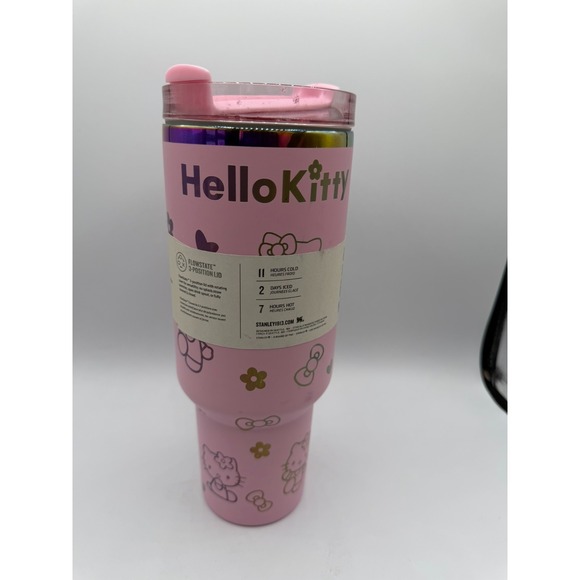 Stanley Hello Kitty 40oz  Quencher Flowstate Tumbler  Pink New - Picture 7 of 10